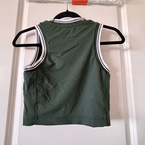 Green Athletic Varsity Jersey Tank Top - Picture 2 of 2